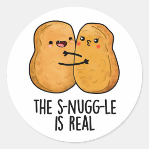 De hoek is echt grappig genoeg ronde sticker