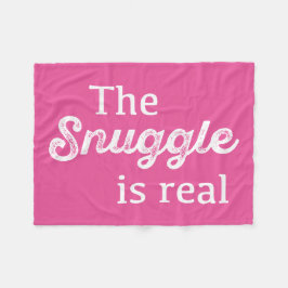 De hoek is echt roze grappigheid fleece deken