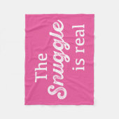 De hoek is echt roze grappigheid fleece deken (Voorkant)