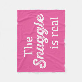 De hoek is echt roze grappigheid fleece deken