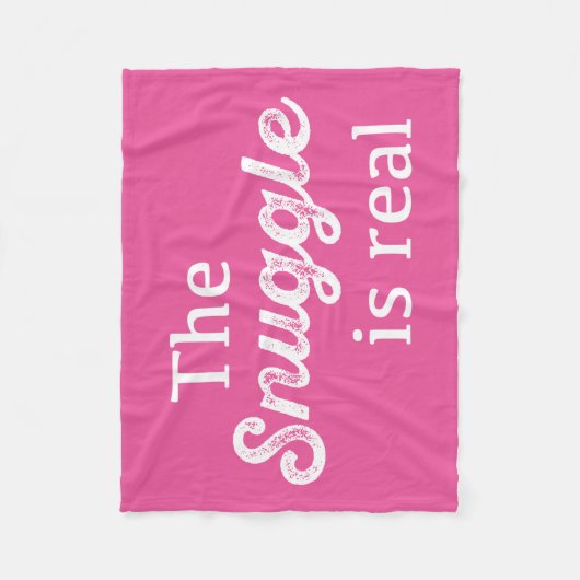 De hoek is echt roze grappigheid fleece deken (Voorkant)