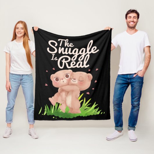 De hoek is een echte klap op het Beer Fleece Deken (In situ)