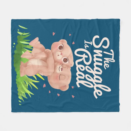 De hoek is een echte klap op het Beer Fleece Deken (Voorkant (Horizontaal))