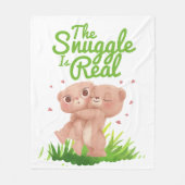 De hoek is een echte klap op het Beer Fleece Deken (Voorkant)