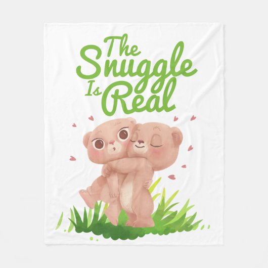 De hoek is een echte klap op het Beer Fleece Deken (Voorkant)