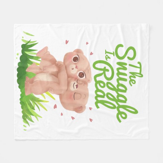 De hoek is een echte klap op het Beer Fleece Deken (Voorkant (Horizontaal))