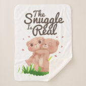 De hoek is een echte klap op het Beer Sherpa Deken (Voorkant)