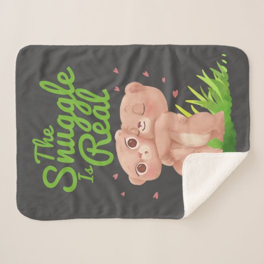 De hoek is een echte klap op het Beer Sherpa Deken (Voorkant (horizontaal))