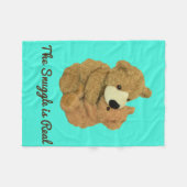 De hoek is een echte vlooienbak fleece deken (Voorkant (Horizontaal))