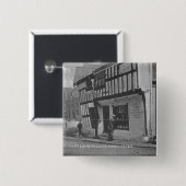 De hoek van de dichter vierkante button 5,1 cm (Voorkant /achterkant)