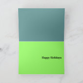 De Hoek van de vakantie Feestdagen Kaart (Binnen)