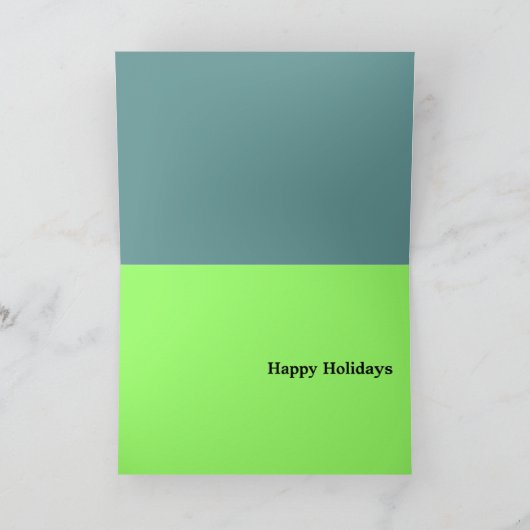 De Hoek van de vakantie Feestdagen Kaart (Binnen)