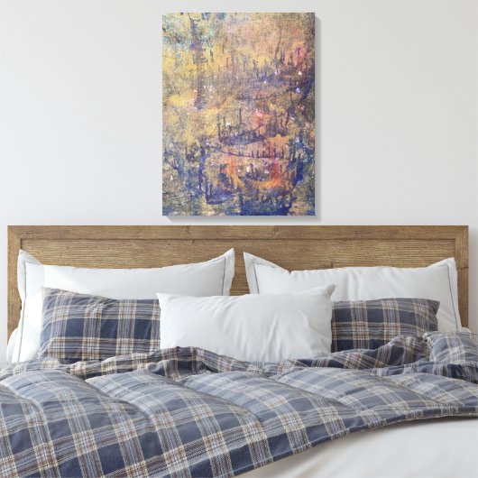 De hoeken in het Storm Acrylafdrukken Canvas Afdruk (Insitu (Slaapkamer))