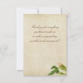 De Hoeken van de Anjer van de Perzik van de Bedankkaart (Achterkant)