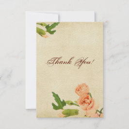 De Hoeken van de Anjer van de Perzik van de Bedankkaart