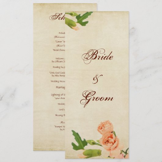 De Hoeken van de Anjer van de Perzik van de Kaart (Voorkant / Achterkant)