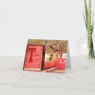 De Hoeken van Tubac, Tubac Arizona notecard Kaart