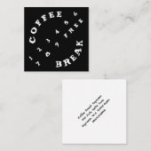 De hoekige Koffie van de Loyaliteit van 2 Klantenkaartje (Voorkant / Achterkant)