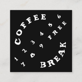 De hoekige Koffie van de Loyaliteit van 2 Klantenkaartje