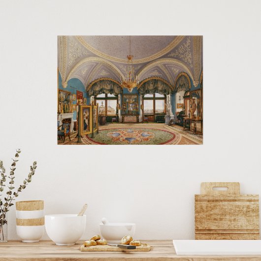 De hoekkamer van keizer Nicholas I Poster (Keuken)