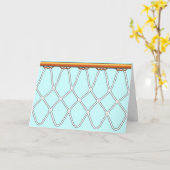 De Hoepel Net_Congratulations van het basketbal! Kaart (Gele Bloem)