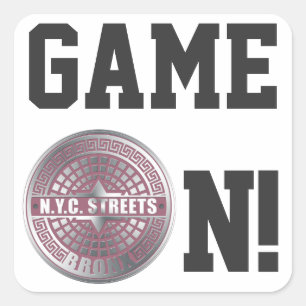 De Hoesjes Bronx van het mangat Vierkante Sticker