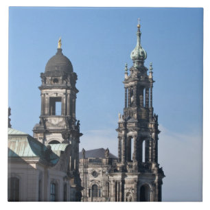 De hofkirche (Hofkerk) Dresden Tegeltje