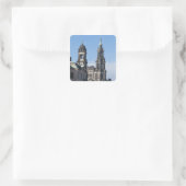 De hofkirche (Hofkerk) Dresden Vierkante Sticker (Tas)