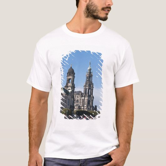 De Hofkirche (Kerk van het Hof) Dresden T-shirt (Voorkant)
