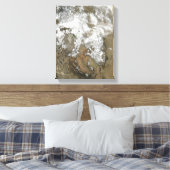 De hoge pieken van de Rocky Mountains Canvas Afdruk (Insitu (Slaapkamer))