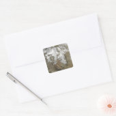 De hoge pieken van de Rocky Mountains Vierkante Sticker (Envelop)