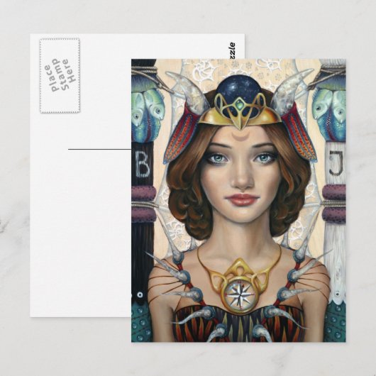 De hoge prioriteit briefkaart (Voorkant / Achterkant)