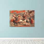 De hoge rollen - Ben Hur "buig haar" theater Canvas Afdruk (Insitu (Houten vloer))