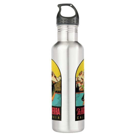 De hoge Sierra, Californië Waterfles (Achterkant)