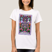 De hoge tuinman Grappig Skeleton Tarot T-shirt (Voorkant)