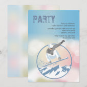 De hoge Uitnodiging van Snowboarder van Pieken (Voorkant / Achterkant)