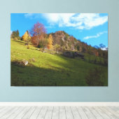De Hoge Weide - Wilde Natuur Roemenië Canvas Afdruk (Insitu (Houten vloer))