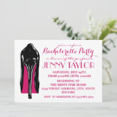 De hoge (witte) Uitnodiging van de Vrijgezellin (Staand voorkant)