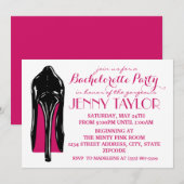 De hoge (witte) Uitnodiging van de Vrijgezellin (Voorkant / Achterkant)