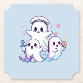 De hoge Zeeen achtervolgen! Kartonnen Onderzetters