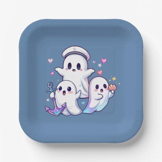 De hoge Zeeen achtervolgen! Papieren Bordje (Voorkant)