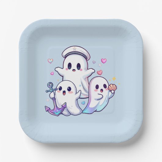 De hoge Zeeen achtervolgen! Papieren Bordje (Voorkant)