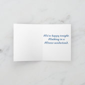 De Hoge zijden van Kerstmis Feestdagen Kaart (Binnen)