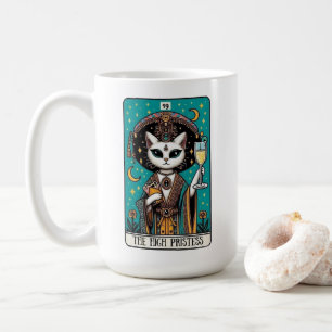 De Hogepriesteres Cat Tarot Kaart Mok