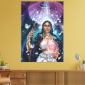 De Hogepriesteres geactiveerd - goddelijke vrouwel Canvas Afdruk (Insitu (Woonkamer))