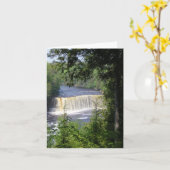 De Hogere Herfsten Notecard van Tahquamenon Kaart (Gele Bloem)