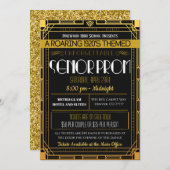 De Hogere Uitnodiging van de Prom van het Roaring  (Voorkant / Achterkant)