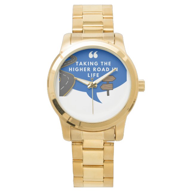 De hogere weg in het leven nemen horloge (Voorkant)