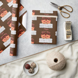 De hogs en de Kisses voegen een Naam het Verpakken Cadeaupapier