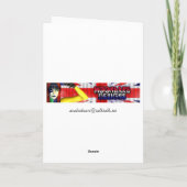 De holdingshart van de Aap van Valentijn Feestdagen Kaart (Achterkant)